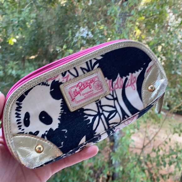 Lilly Pandemonium Panda Holy Grail Pencil Case or Makeup Brush Bag Hard to Find - Picture 1 of 1